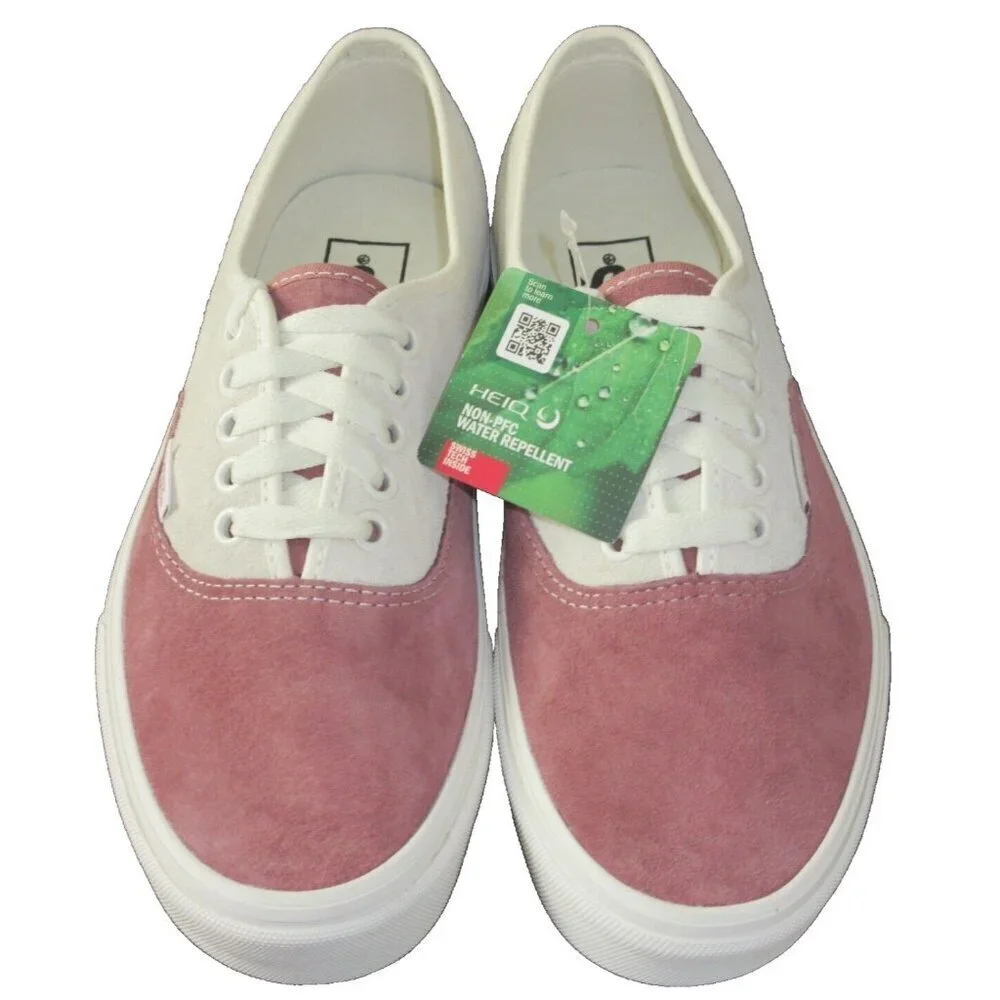 Vans Women's Authentic Pig Suede Withered Rose Pink White shoes Sizes NIB